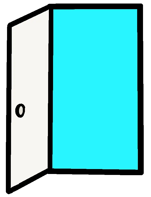 The door, open. Where could this take you? The possibilities are endless...